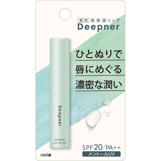 Omi Brotherhood Menturm Deepner Medicated Menthol Lip Stick SPF20/PA++ 2.3g